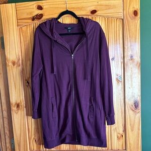 Ellos Purple Zip-Up Hoodie